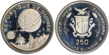 1969 250 Fr Lunar Landing PR67DCAM