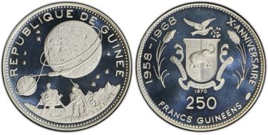 1970 250 Fr Lunar Landing PR69DCAM