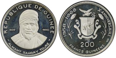 1969 200 Fr Almany Samory Toure PR67DCAM