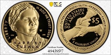 2024-W $5 Harriet Tubman First Strike PR70DCAM