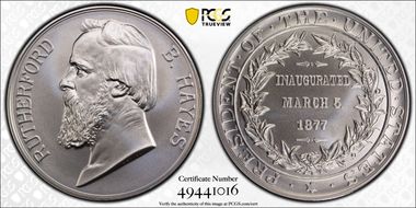 (2024-S) Medal Rutherford B. Hayes Silver Matte Finish First Strike MS70