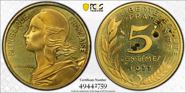 1977 5C KM-P569 Piefort Br-Al SP66CAM