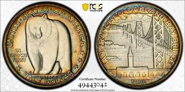 1936-S 50C Bay Bridge MS66