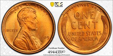 1909 1C Lincoln MS67RD