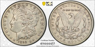 1892-O $1 XF40
