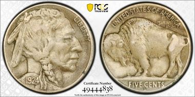 1924-S 5C VF30