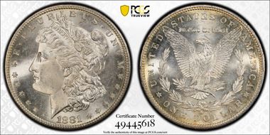 1881-S $1 MS65