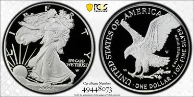 2024-W  $1 Silver Eagle PR70DCAM