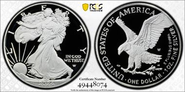 2024-W  $1 Silver Eagle PR70DCAM