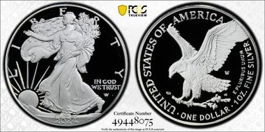 2024-W  $1 Silver Eagle PR69DCAM