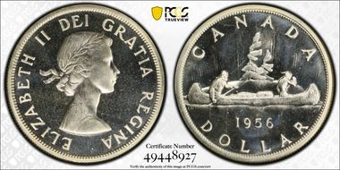 1956 S$1 PL67CAM