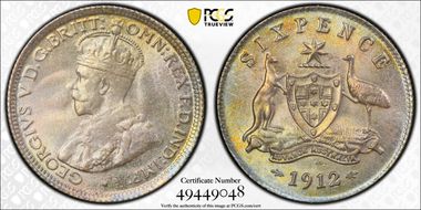 1912 6D MS66