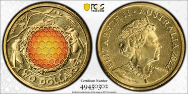 2022 $2 Honey Bee Colorized MS67