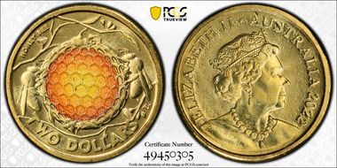 2022 $2 Honey Bee Colorized MS67