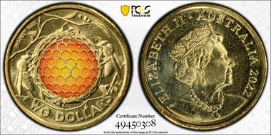 2022 $2 Honey Bee Colorized MS67