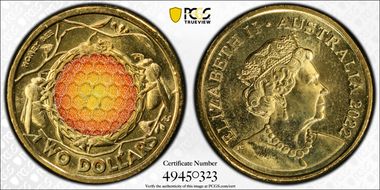 2022 $2 Honey Bee Colorized MS68