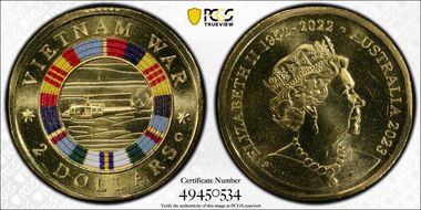 2023-C $2 Vietnam War Colorized MS69