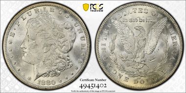 1880/79-CC $1 Reverse of 1878 MS62