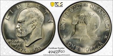 1976-S $1 Silver MS67