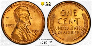1958-D 1C MS64RD
