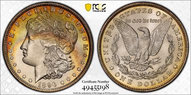 1896 $1 MS67+