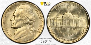 1942-S/S 5C RPM, FS-501 MS66