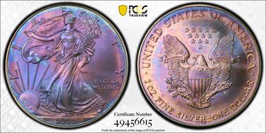 2000 $1 Silver Eagle MS67