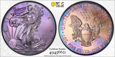 2012 $1 Silver Eagle MS68