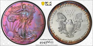 2016 $1 Silver Eagle  30th Anniversary MS68