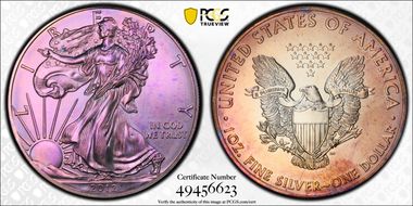 2012 $1 Silver Eagle MS67
