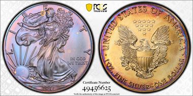 2017 $1 Silver Eagle MS68