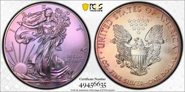 2012 $1 Silver Eagle MS68