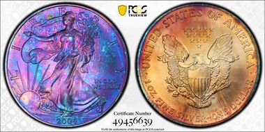 2004 $1 Silver Eagle MS67