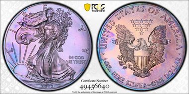 2012 $1 Silver Eagle MS67