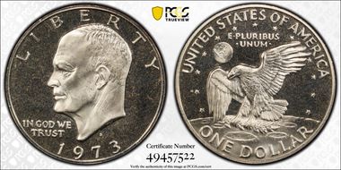 1973-S $1 Clad PR67DCAM