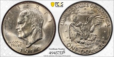 1977-D $1 MS62