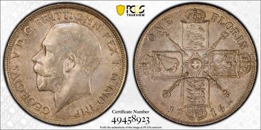 1916 Florin S-4012 MS62