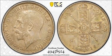 1916 Florin S-4012 AU58