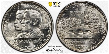 1937 50C Antietam MS66