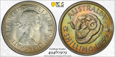 1959(m) Shil KM-59  Ag MS65