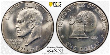 1976-S $1 Silver MS67