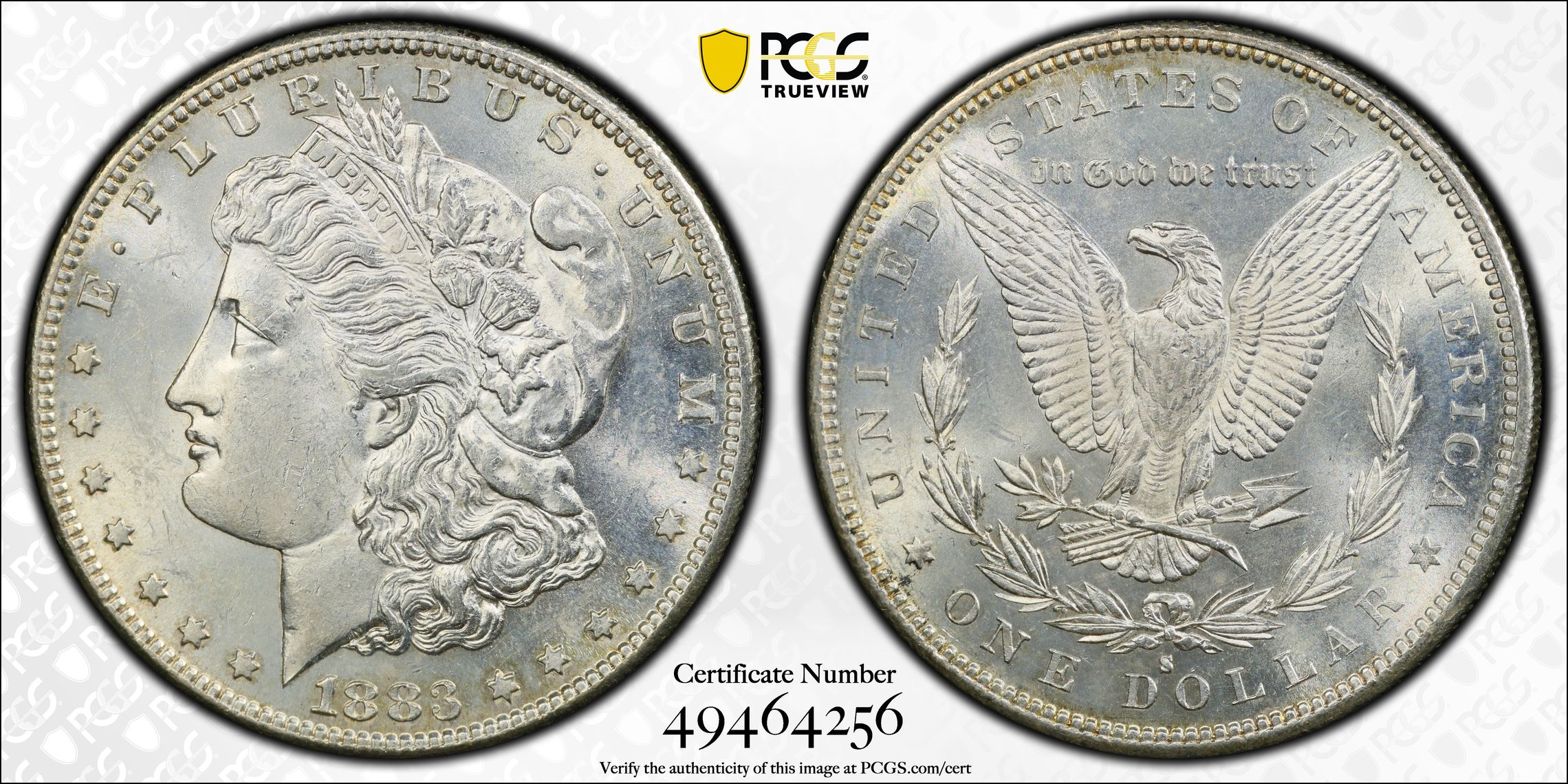 1883-S $1 MS62 PCGS