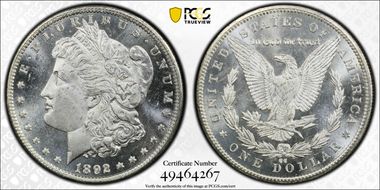 1892-CC $1 MS64PL