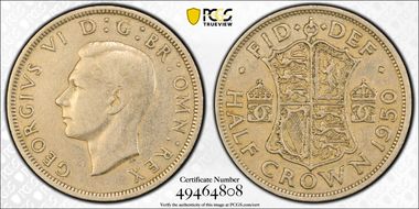 1950 1/2 Cr S-4106 VF30