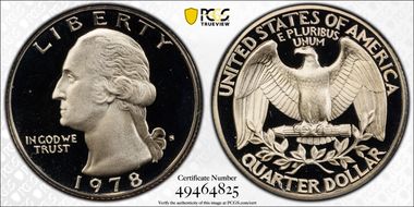 1978-S 25C PR69DCAM