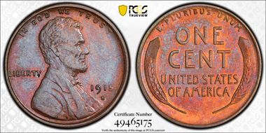 1915-S 1C MS65+ BN