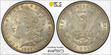 1893 $1 AU58