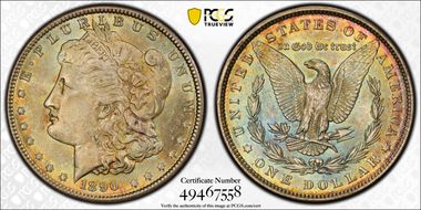 1890 $1 MS65