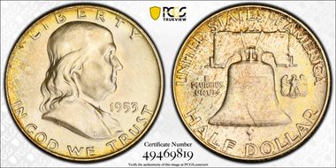 1953-D 50C MS66+ FBL
