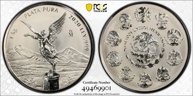 2020-Mo Kilo Libertad Silver PL70